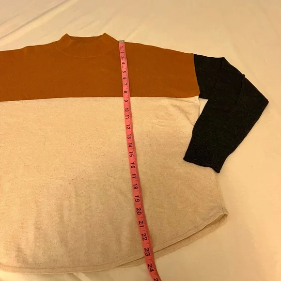 Madewell Colorblock Ashbury Mockneck Sweater - Picture 7 of 9